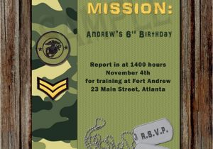 Army Birthday Invitation Template Army Birthday Invitation Templates Free