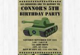 Army Birthday Invitation Template Army Invitation Printable Military Birthday by Thispartyofmine