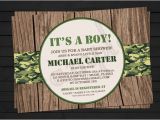 Army themed Baby Shower Invitations Items Similar to Rustic Camo Army themed Birthday or Baby