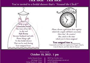 Around the Clock Bridal Shower Invitations 1000 Images About Wedding Shower Ideas On Pinterest