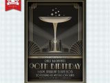 Art Deco Birthday Party Invitations 90th Birthday Party Invitations 20s Art Deco Gatsby