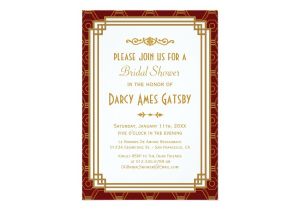 Art Deco Bridal Shower Invitations Art Deco Bridal Shower Invitations Zazzle
