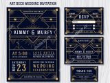 Art Deco Wedding Invitation Template 20 Geometric Wedding Invitations Ideas Free Premium