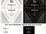 Art Deco Wedding Invitations Free Download Art Deco Wedding Invitation Collection Free Download