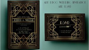 Art Deco Wedding Invitations Free Download Art Deco Wedding Invitation Template Gatsby Wedding