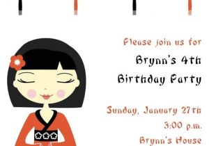Asian themed Party Invitations Cute Chinese themed Bday Party Birthday Parties