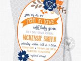 Autumn themed Baby Shower Invitations Fall Baby Shower Invitations Floral Baby Shower Invitation