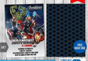 Avengers Birthday Invitation Template Avengers Birthday Invitation 2 by Templatemansion On
