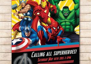 Avengers Birthday Invitation Template Avengers Birthday Invitations Best Party Ideas