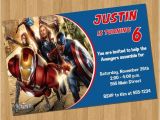 Avengers Birthday Invitations Custom Avengers Birthday Invitations
