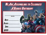 Avengers Birthday Invitations Custom Free Free Avengers Age Of Ultron Printable Birthday Invitation