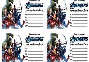 Avengers Birthday Invitations Custom Free Free Printable Avengers Birthday Invitations All Free