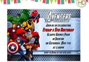 Avengers Birthday Party Invitation Template Free Avengers Birthday Invitation Avengers assemble by
