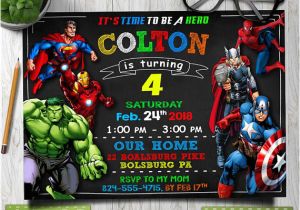 Avengers Birthday Party Invitation Template Free Avengers Birthday Invitation Avengers Invitation Avengers