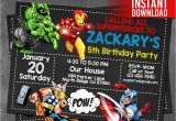 Avengers Party Invitation Template Avengers Invitation Instant Download Avengers Invitations