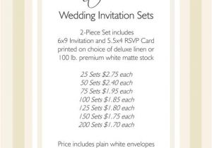 Average Cost Of Printing Wedding Invitations Printing Prices 6×9 Wedding Invitation Sets