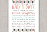 Aztec Baby Shower Invitations Aztec Baby Shower Invitation