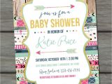 Aztec Baby Shower Invitations Tribal Baby Shower Invitation Aztec Baby Shower