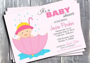 Baby Birth Party Invitation Ek Design Gallary Pink Girl Baby Shower Invitation