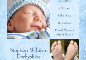 Baby Birth Party Invitation Message Baby Birth Announcements Wording