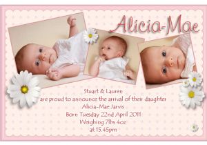 Baby Birth Party Invitation Message Birth Announcements Cards