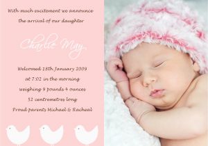Baby Birth Party Invitation Message Petit Paper Blossom Creations
