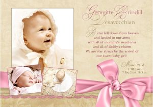 Baby Birth Party Invitation Wording Baby Girl Celebration Announcement Birth Lavender