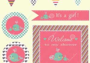 Baby Birthday Invitation Card Template Vector Baby Shower Stock Vector Illustration Of Congratulate