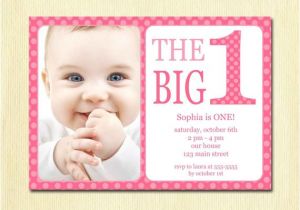 Baby Birthday Invitation Template First Birthday Baby Girl Invitation Diy Photo Printable