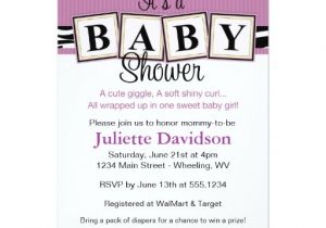 Baby Block Shower Invitations Zebra Print Baby Blocks Baby Shower Invitation Zazzle
