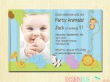 Baby Boy 1st Birthday Party Invitations Baby Boy Baptism Invitation Wording Invitations Card
