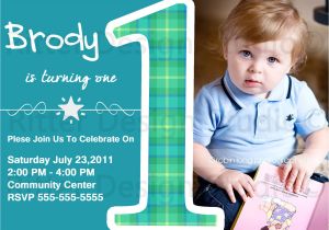 Baby Boy 1st Birthday Party Invitations Baby Boy First Birthday Party Invitation by Ritterdesignstudio