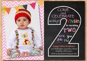 Baby Boy 2nd Birthday Invitation Wording Second Birthday Invitation Chalkboard 2nd Birthday Invite