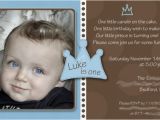 Baby Boy First Birthday Invitation Quotes Baby Boy 1st Birthday Invitation Little Prince