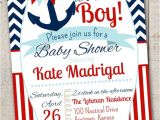Baby Boy Shower Invitations Nautical theme Nautical Baby Shower Invitation with Free Diaper by
