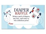 Baby Boy Shower Invitations with Diaper Raffle Little Aviator Airplane Boy Baby Shower Diaper Raffle Card