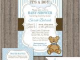 Baby Boy Shower Invitations with Teddy Bears Boy Teddy Bear Baby Shower Invitation with Free Diaper