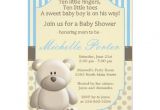 Baby Boy Shower Invitations with Teddy Bears Teddy Bear Baby Shower Invitation for A Boy