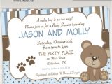 Baby Boy Shower Invitations with Teddy Bears Teddy Bear Baby Shower Invitations – Gangcraft