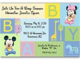 Baby Disney Baby Shower Invitations Items Similar to Disney Mickey and Minnie Mouse Baby