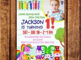 Baby First Tv Birthday Invitations Baby First Tv Birthday Party Invitations Baby First Tv