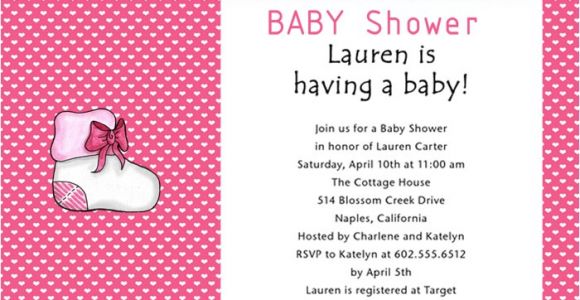 Baby Girl Shower Invitation Wording Examples June 2012