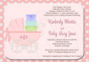 Baby Girl Shower Invitation Wording Examples Sample Baby Shower Invitations Wording