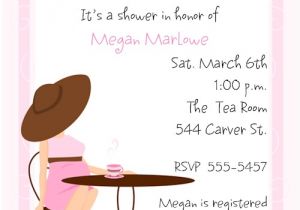 Baby Girl Shower Tea Party Invitations Baby Girl Tea Party Baby Shower Invitations