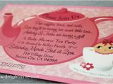 Baby Girl Shower Tea Party Invitations Baby Shower Tea Shower Invitation Custom Invitations and