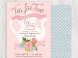 Baby Girl Shower Tea Party Invitations Printable Tea Party Baby Shower Invitation Tea Pot Floral