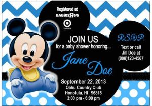 Baby Mickey Mouse Baby Shower Invitations 17 Best Images About Baby Shower Mickey On Pinterest