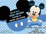 Baby Mickey Mouse Baby Shower Invitations Baby Mickey Mouse Baby Shower Invitation