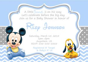Baby Mickey Mouse Baby Shower Invitations Baby Mickey Mouse Baby Shower Invitations
