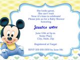 Baby Mickey Mouse Baby Shower Invitations Mickey Mouse Baby Shower Invitations Cartes De Remerciements